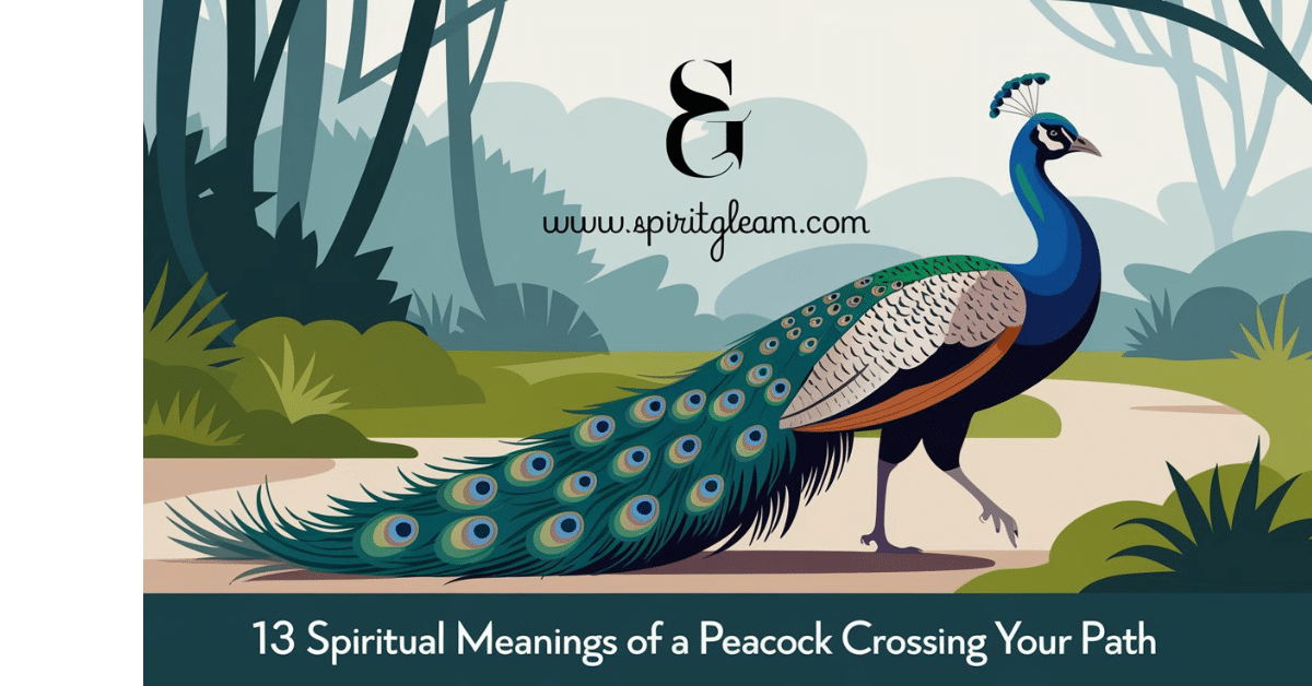 13 Spiritual Meanings of a Peacock Crossing Your Path