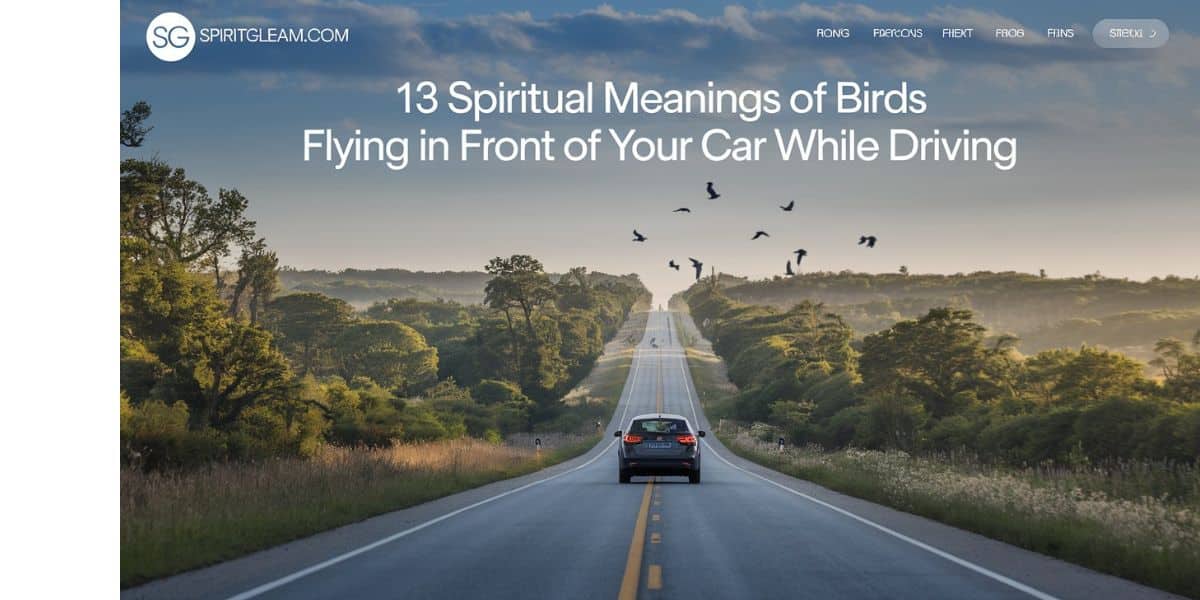 13 Spiritual Meanings of Birds Flying In Front Of Your Car While Driving