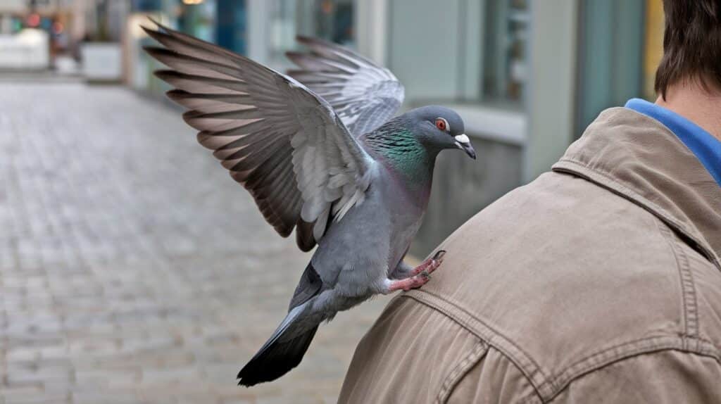 Bird Lands on Your Back