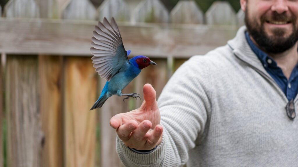 Bird Lands on Your Hand